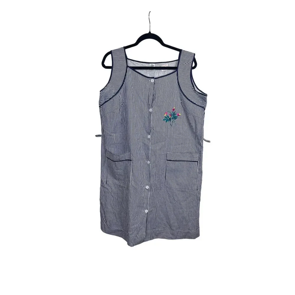 Vintage Pinstripe Bib Apron